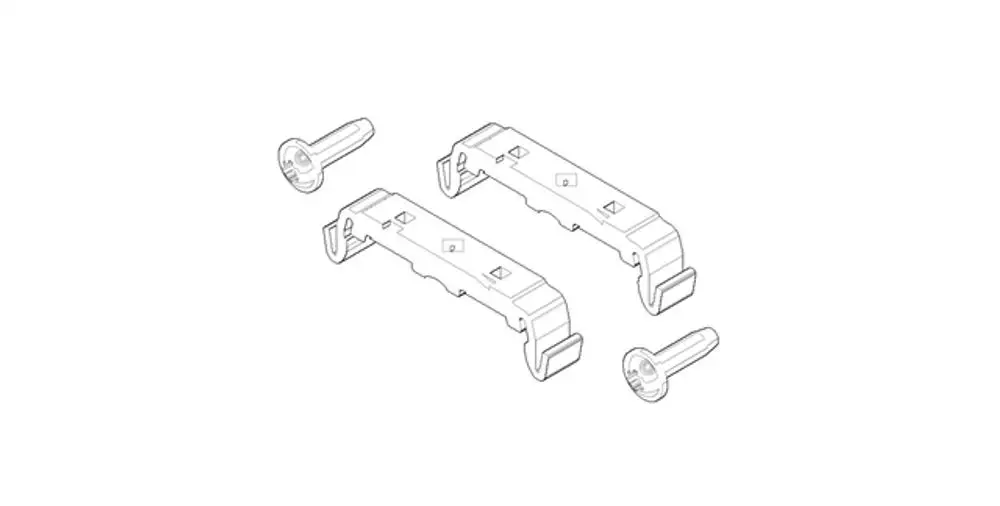 DORNBRACHT Befestigung Befestigungssatz Montagefuss ERSATZTEILE 90175801700 43 x 7 x 11 mm, 9017580170090 Galeriebild 1